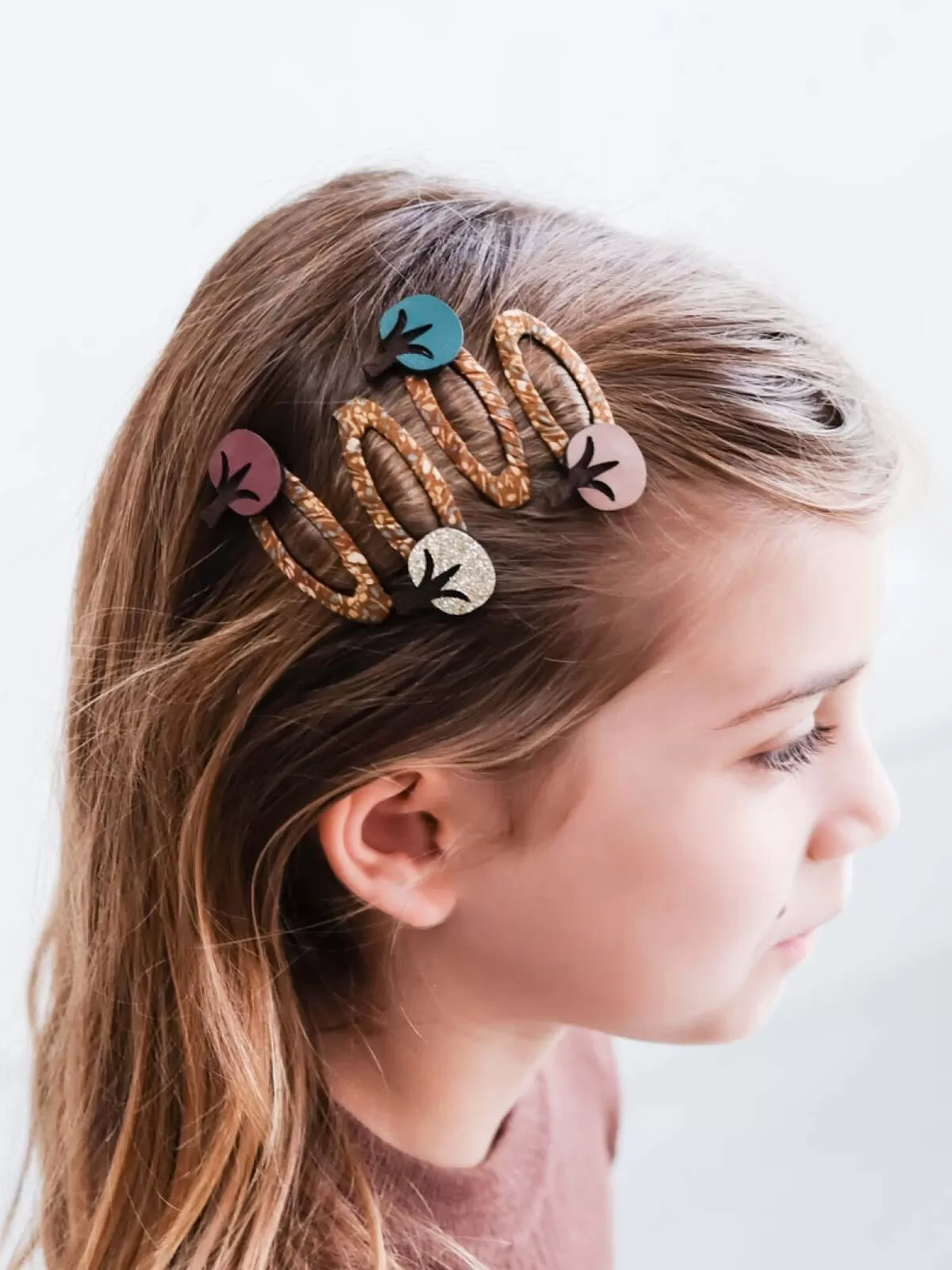 Autumn Tree Clic Clac Hair Clip Set