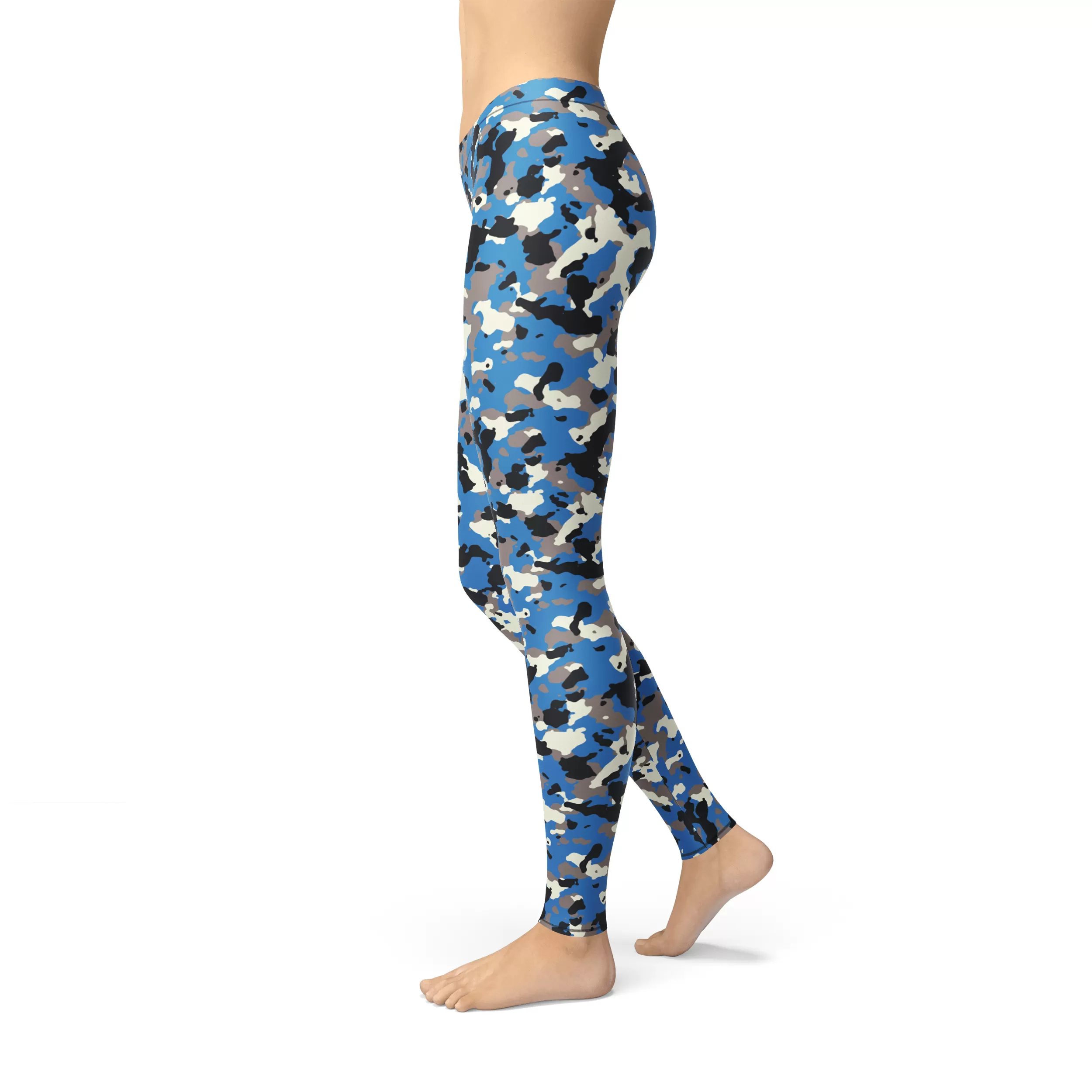 Avery Blue Camo Leggings