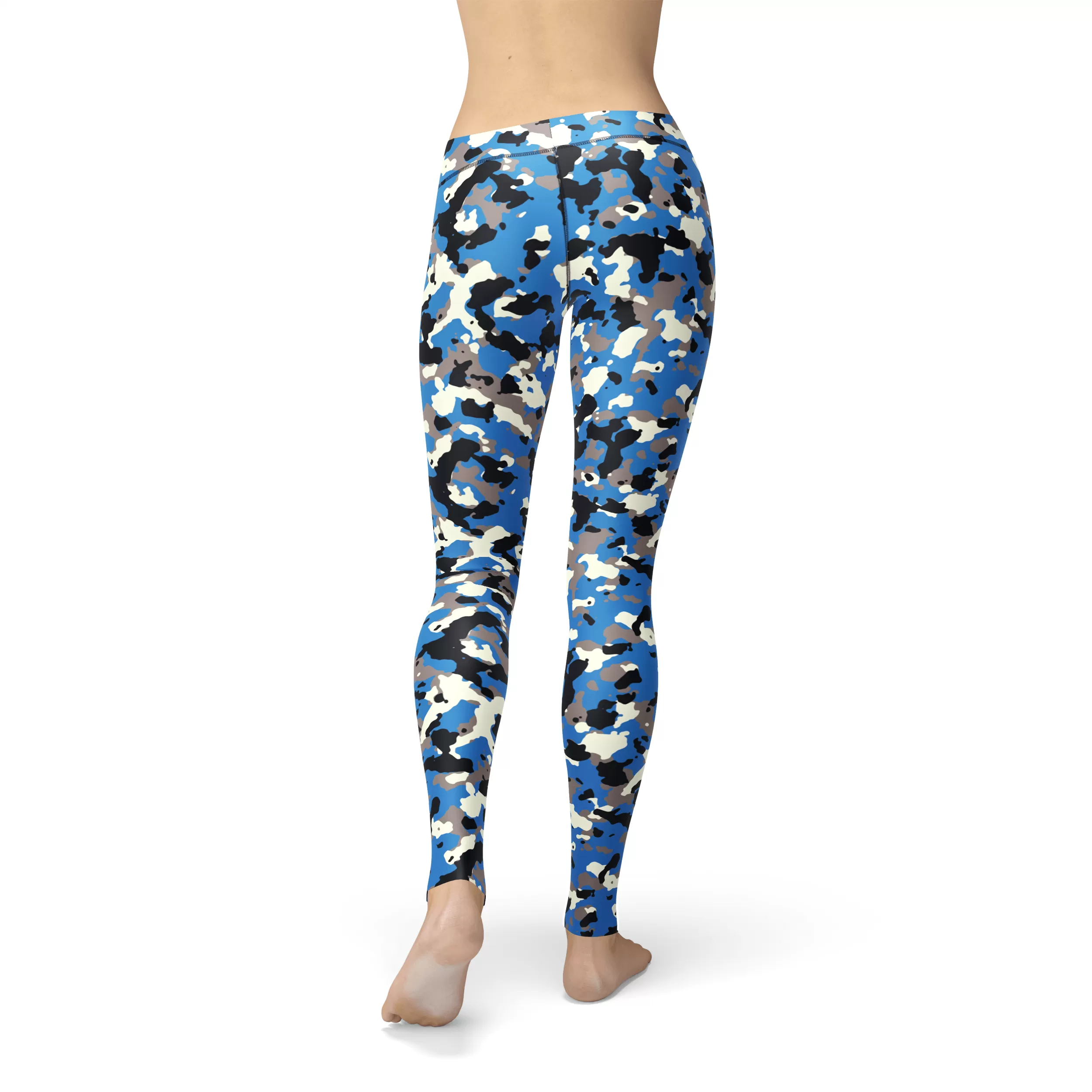 Avery Blue Camo Leggings