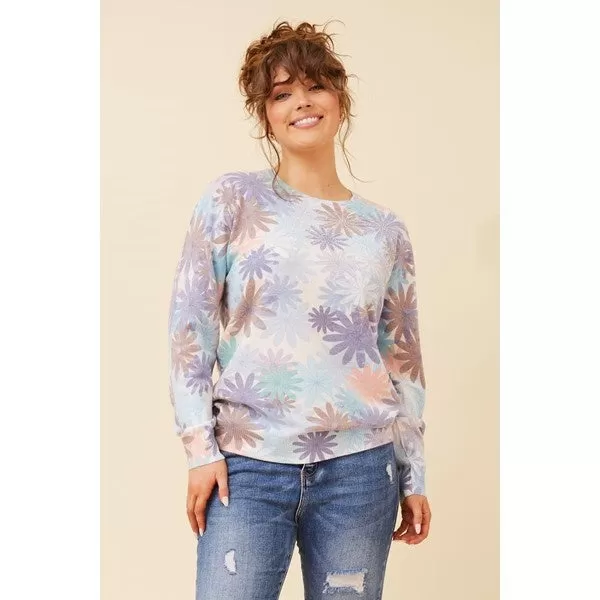 AVIDA FLORAL DIAMANTE KNIT JUMPER