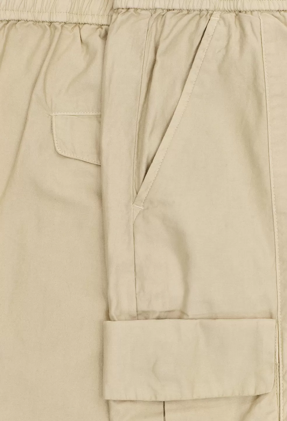 Back Sateen Cargo Pants / Ceramic