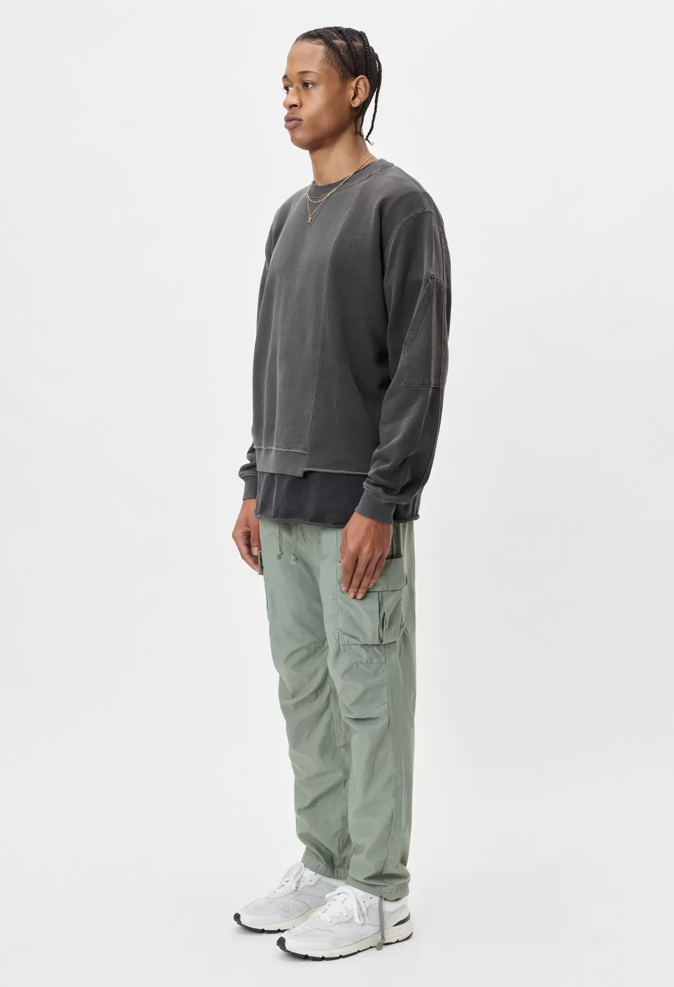 Back Sateen Cargo Pants / Sage