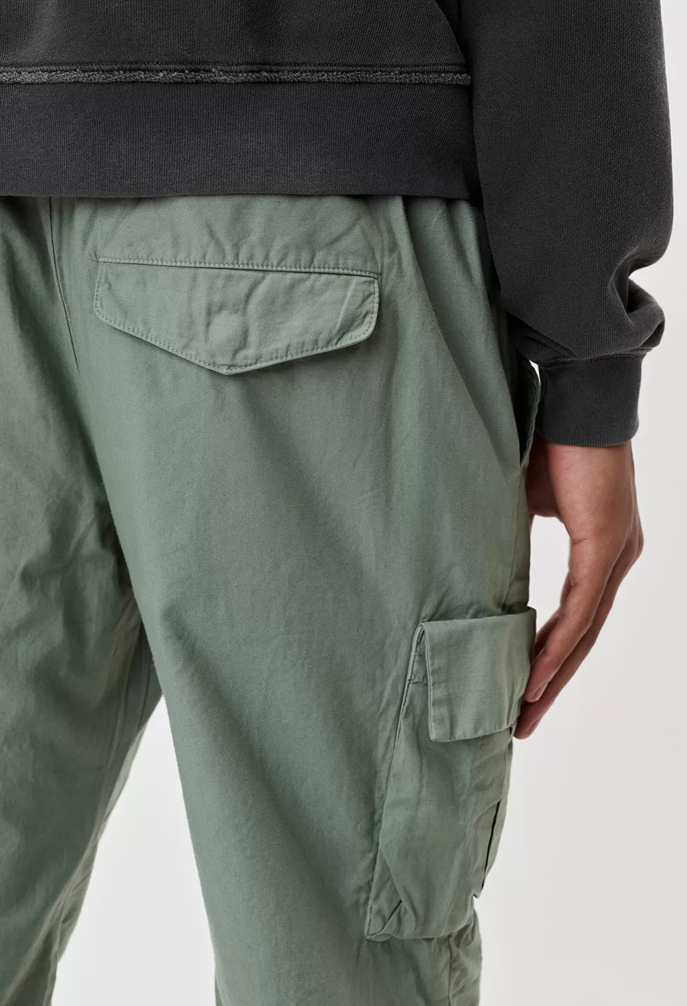 Back Sateen Cargo Pants / Sage