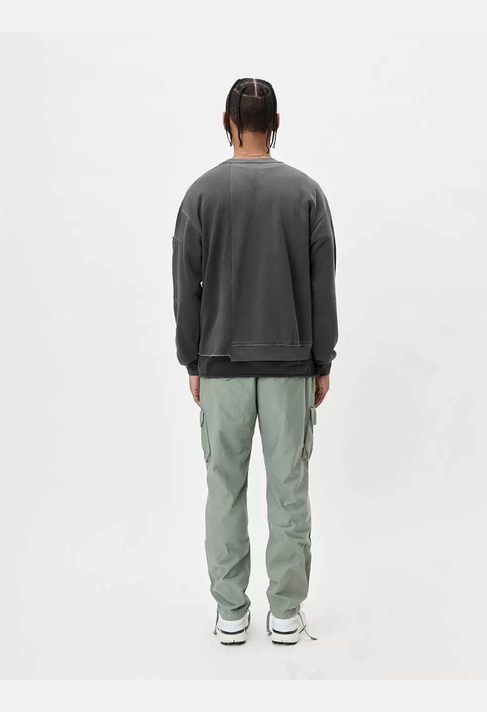 Back Sateen Cargo Pants / Sage