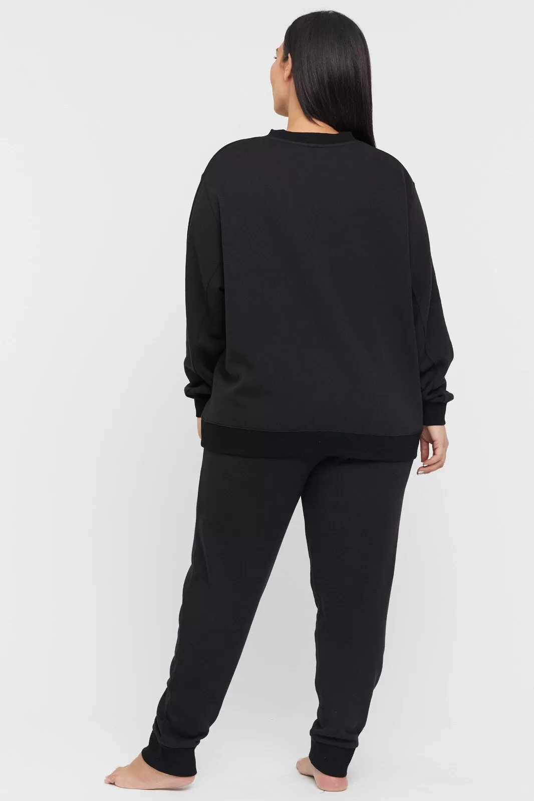 Bamboo Slouch Trackpant - Black