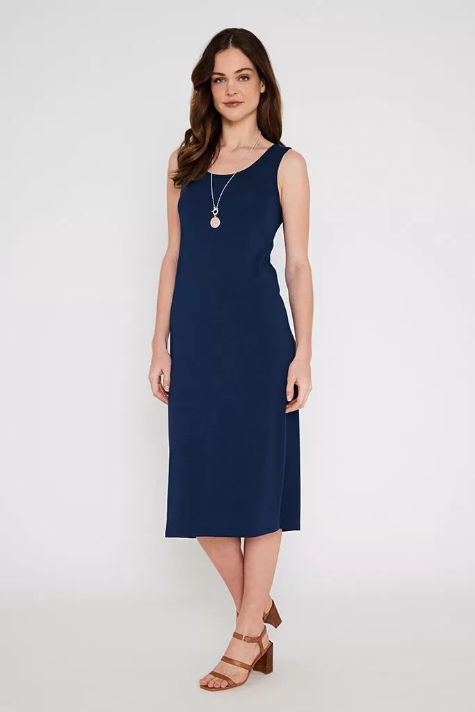 Bamboo Tank Dress - Navy