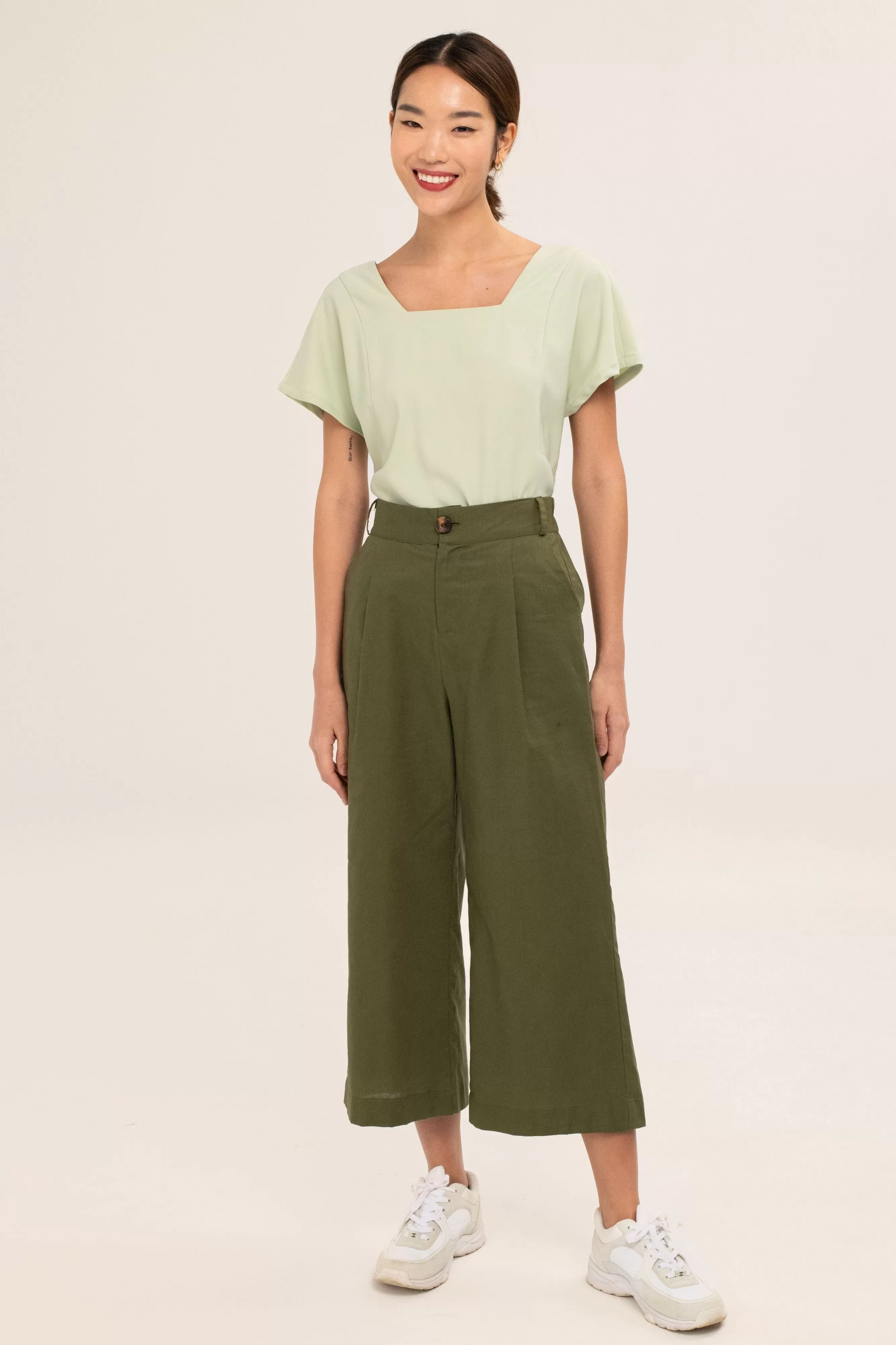 Barbara Culottes in Green