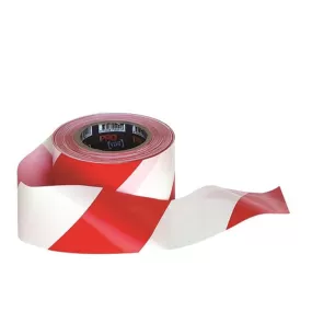 Barricade Tape - 100m x 75mm Red & White