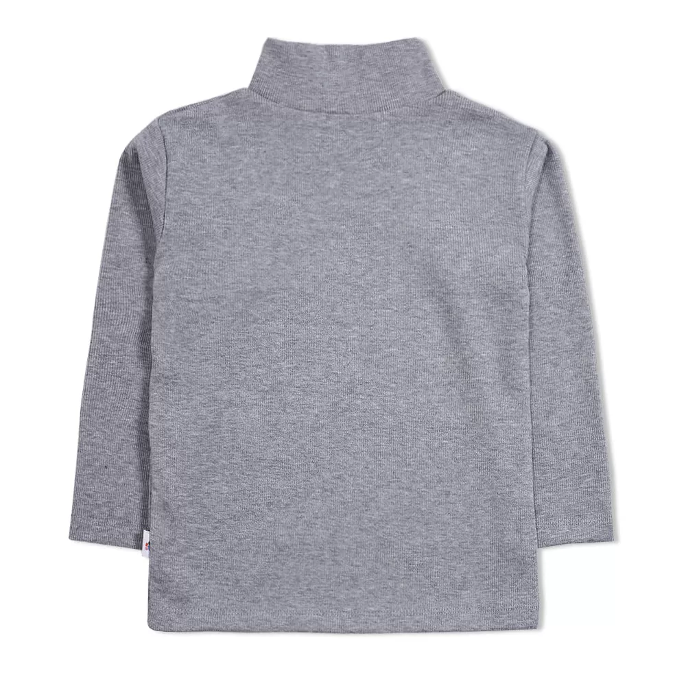 Basic Grey High Neck