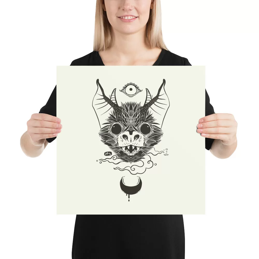 Bat, Matte Art Print Poster