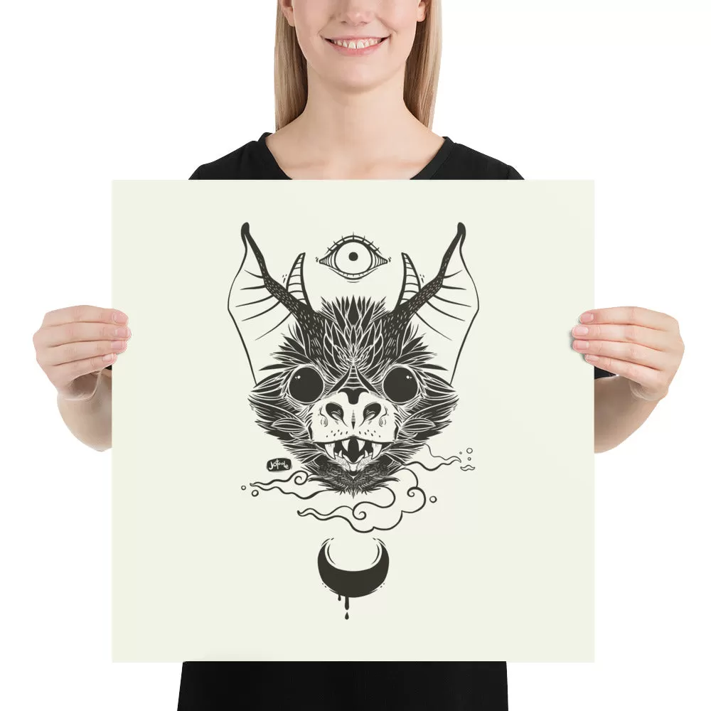 Bat, Matte Art Print Poster