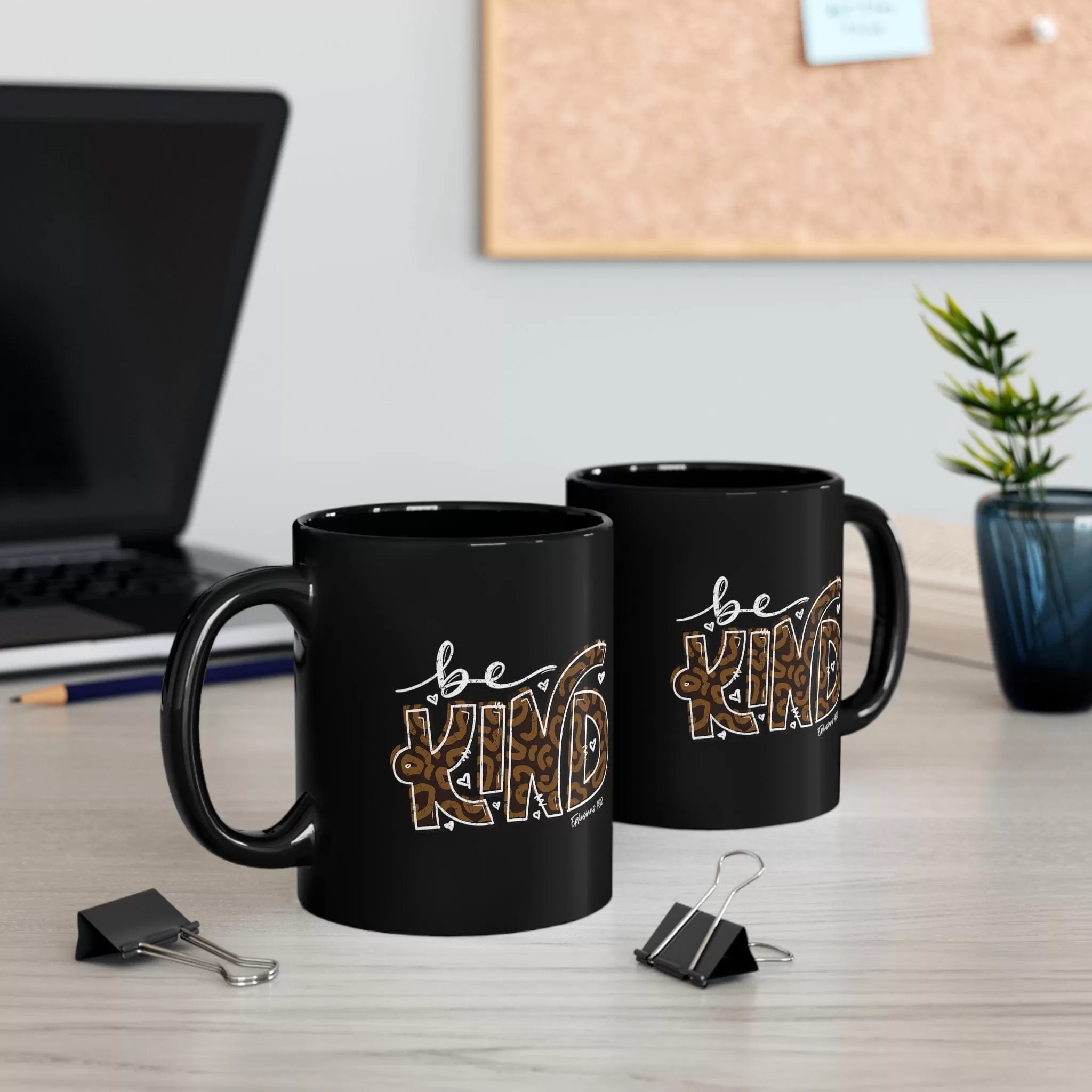 Be Kind 11oz Black Mug