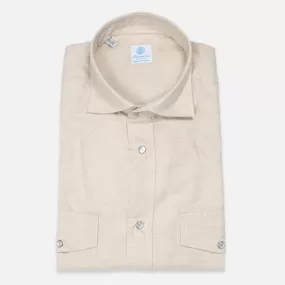 Beige Cotton Cashmere Rodeo Shirt