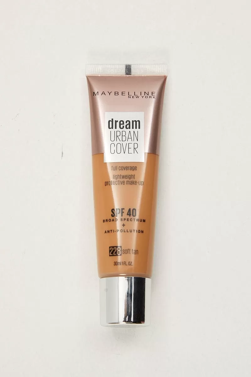 Beige Maybelline Dream Urban Foundation Soft Tan