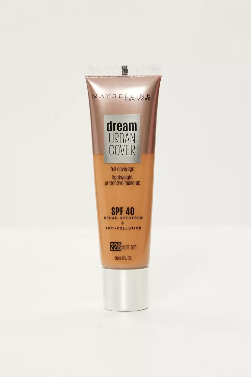 Beige Maybelline Dream Urban Foundation Soft Tan