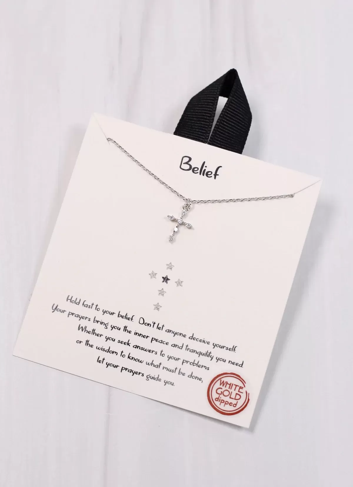 Belief Cross Necklace