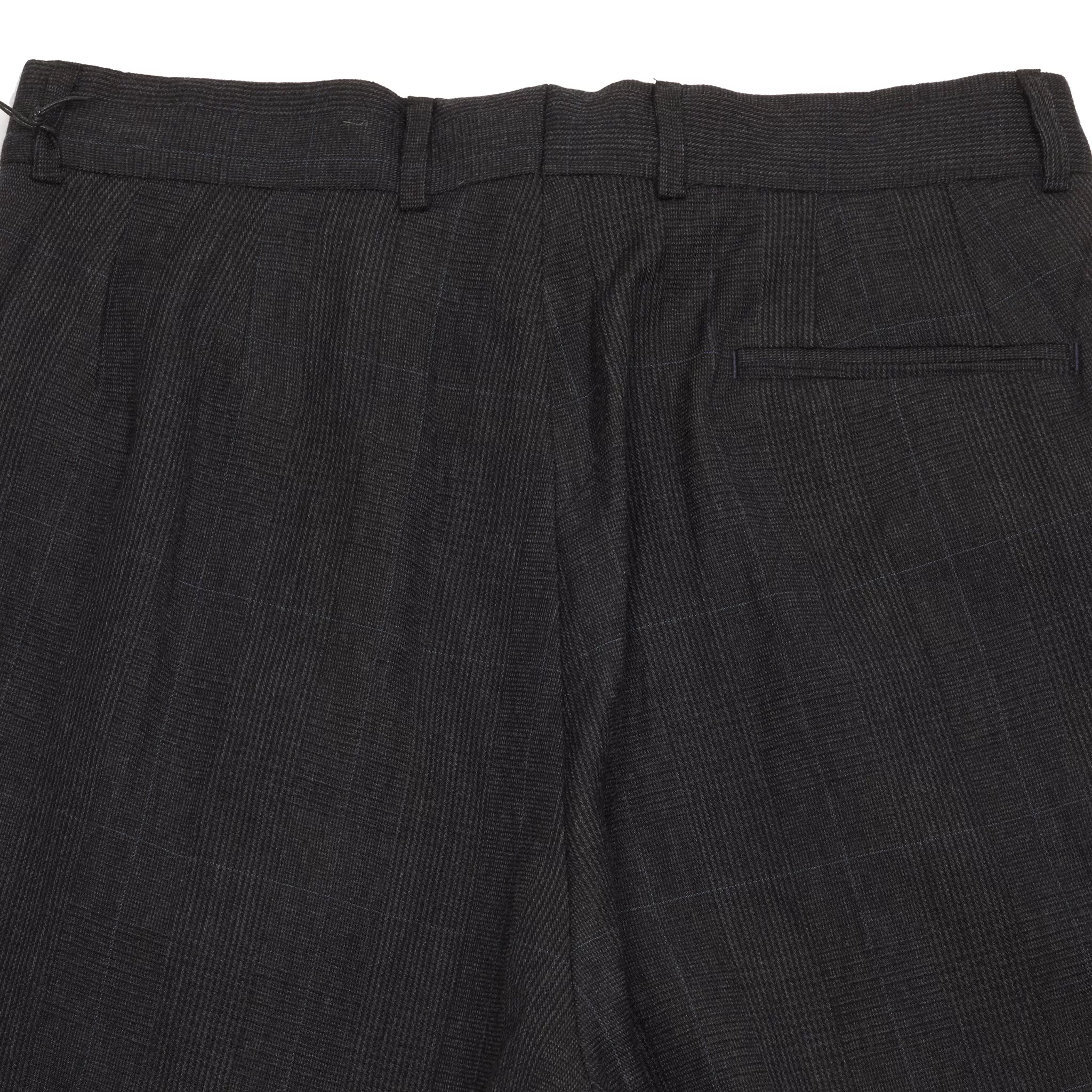 Bergfabel Women's Farmer Pants in Linen Wool Charcoal Check