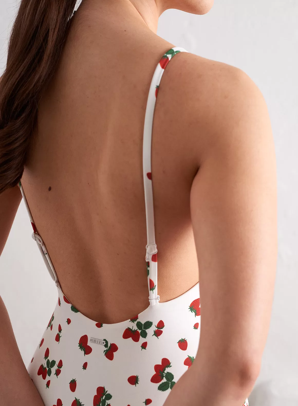 Berry Deep Back Classic Swimsuit