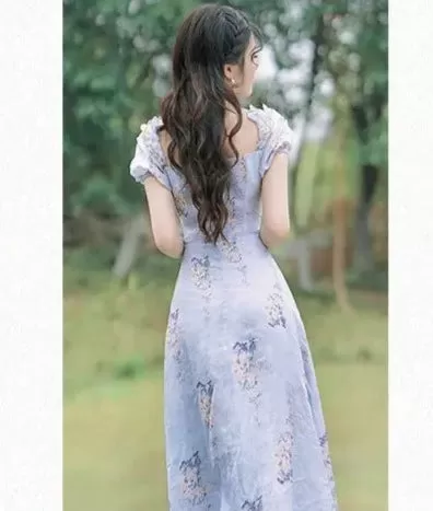 Betsy Blue Romantic Cottage Fairy Dress