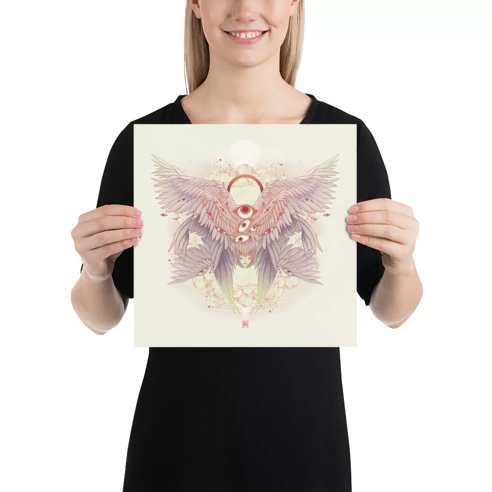 Biblically Accurate Angel, Seraph, Matte Art Print Poster