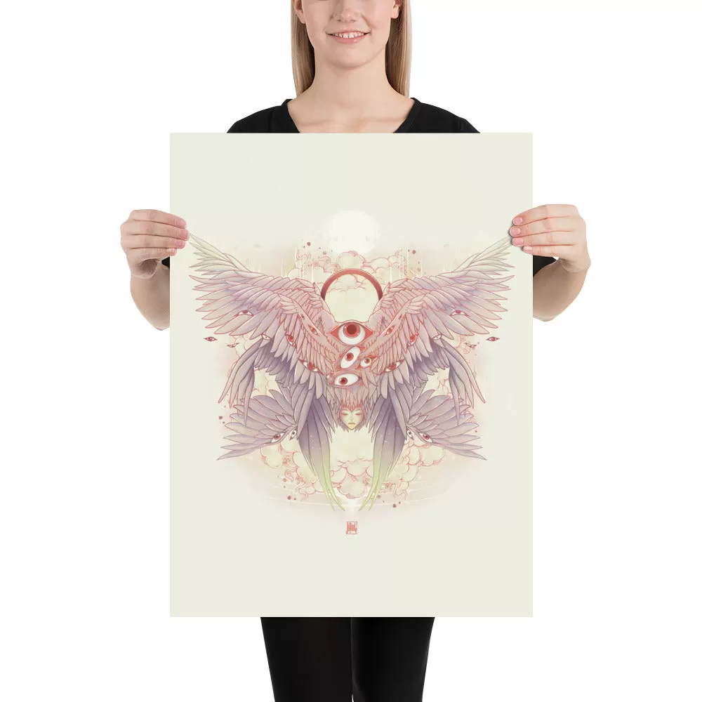 Biblically Accurate Angel, Seraph, Matte Art Print Poster