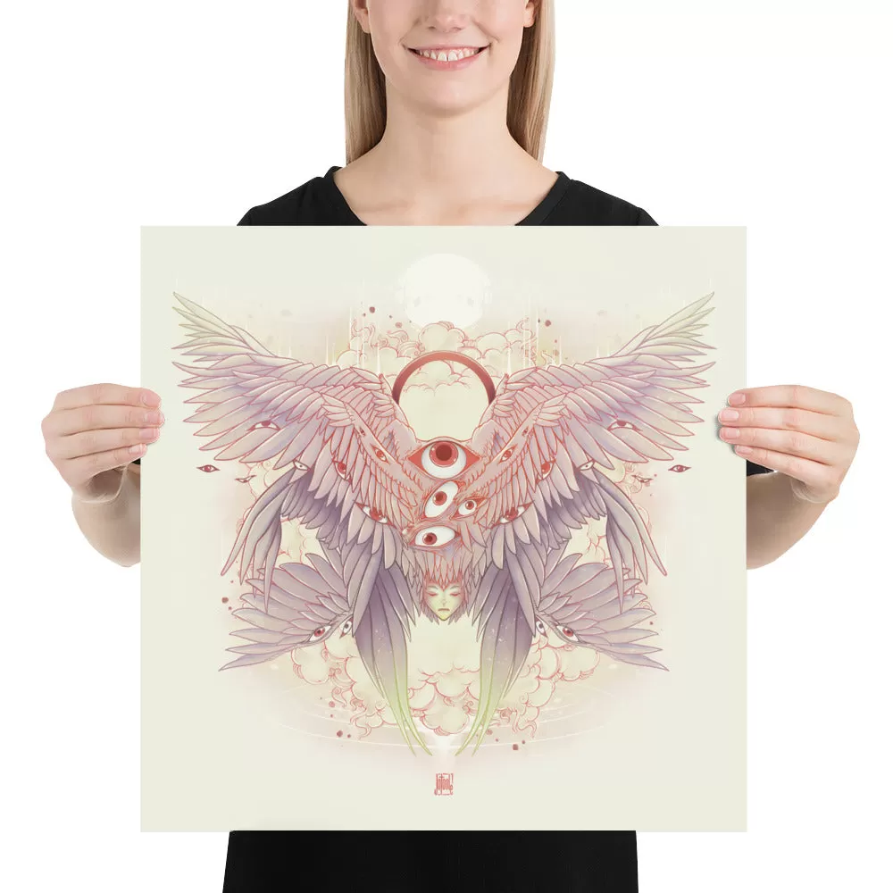 Biblically Accurate Angel, Seraph, Matte Art Print Poster