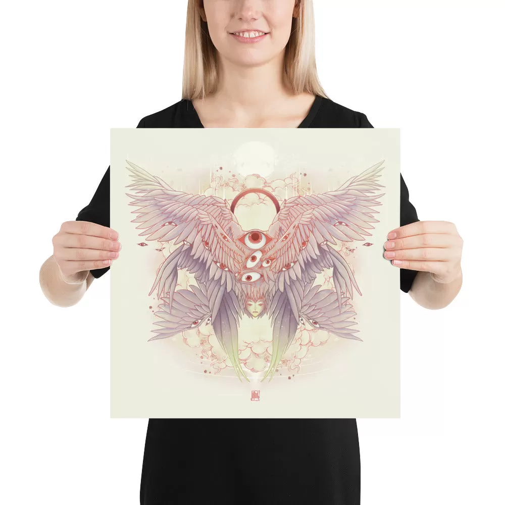 Biblically Accurate Angel, Seraph, Matte Art Print Poster