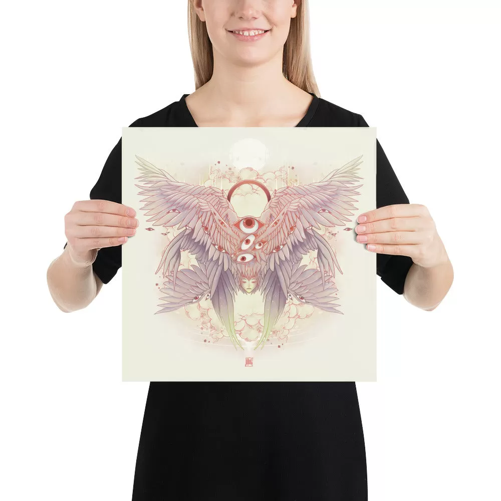 Biblically Accurate Angel, Seraph, Matte Art Print Poster