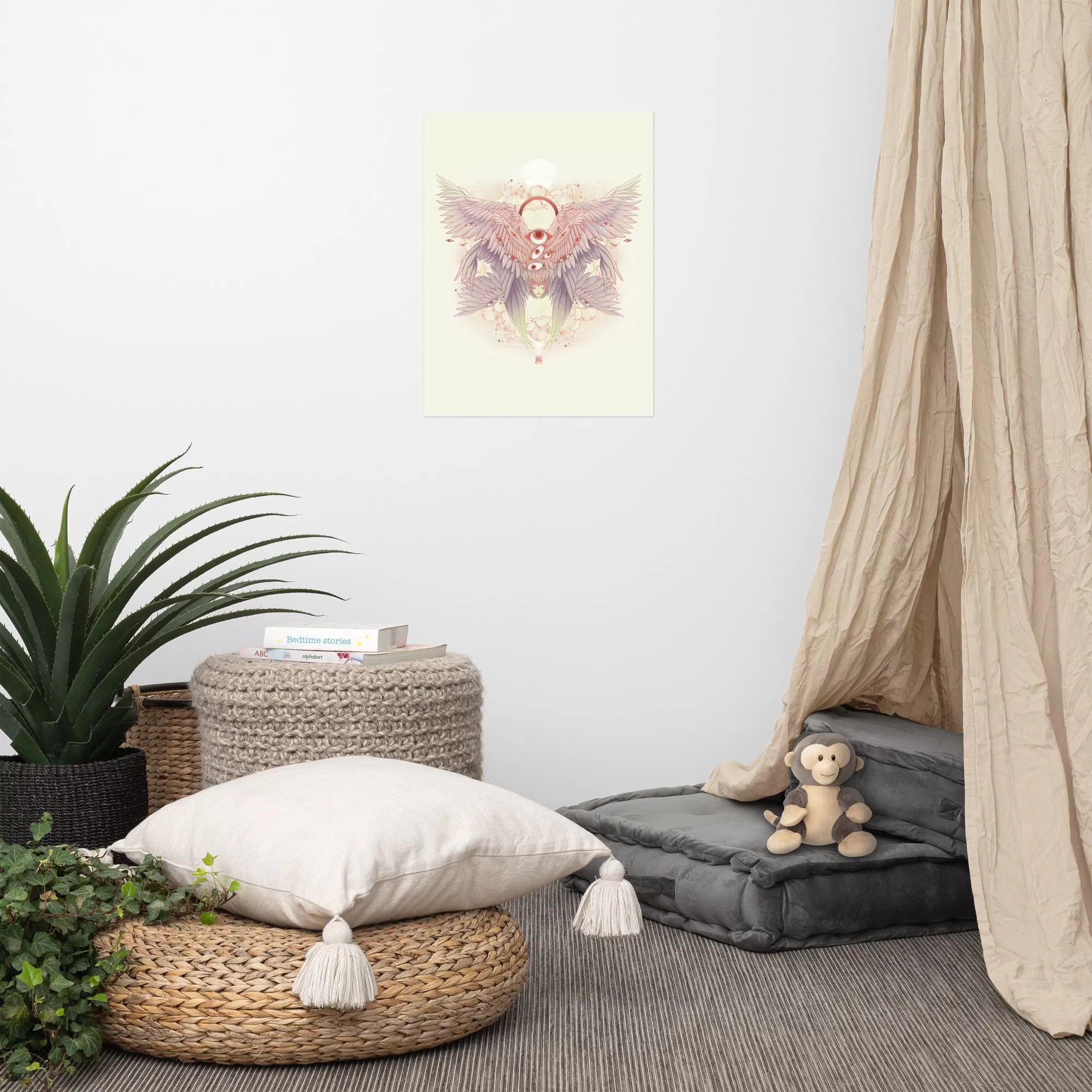 Biblically Accurate Angel, Seraph, Matte Art Print Poster