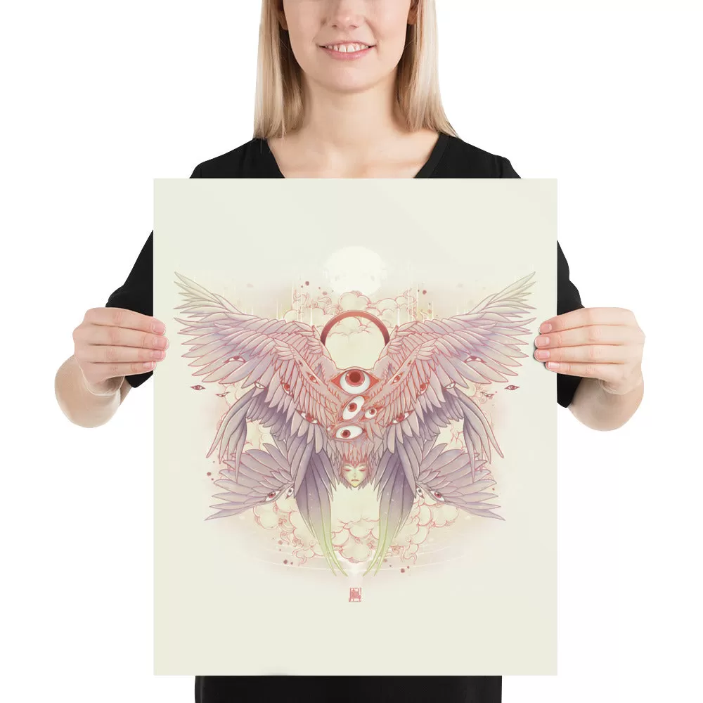 Biblically Accurate Angel, Seraph, Matte Art Print Poster