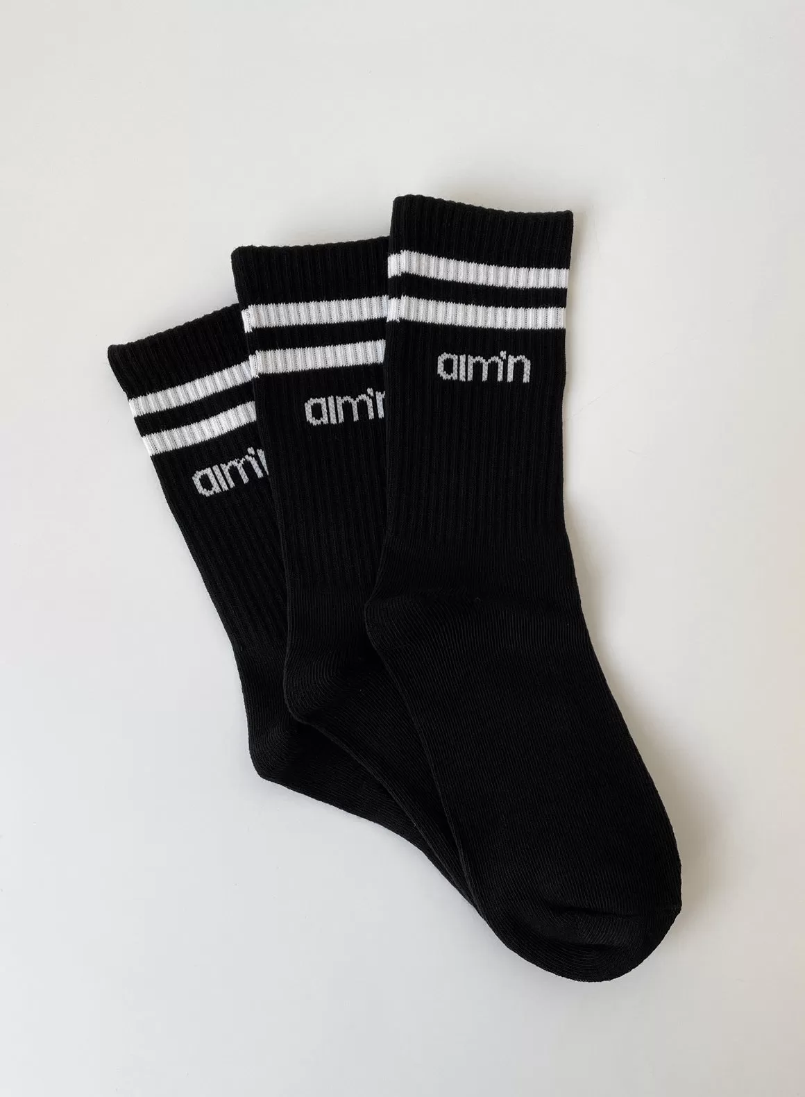 Black Aim High Socks 3-pack