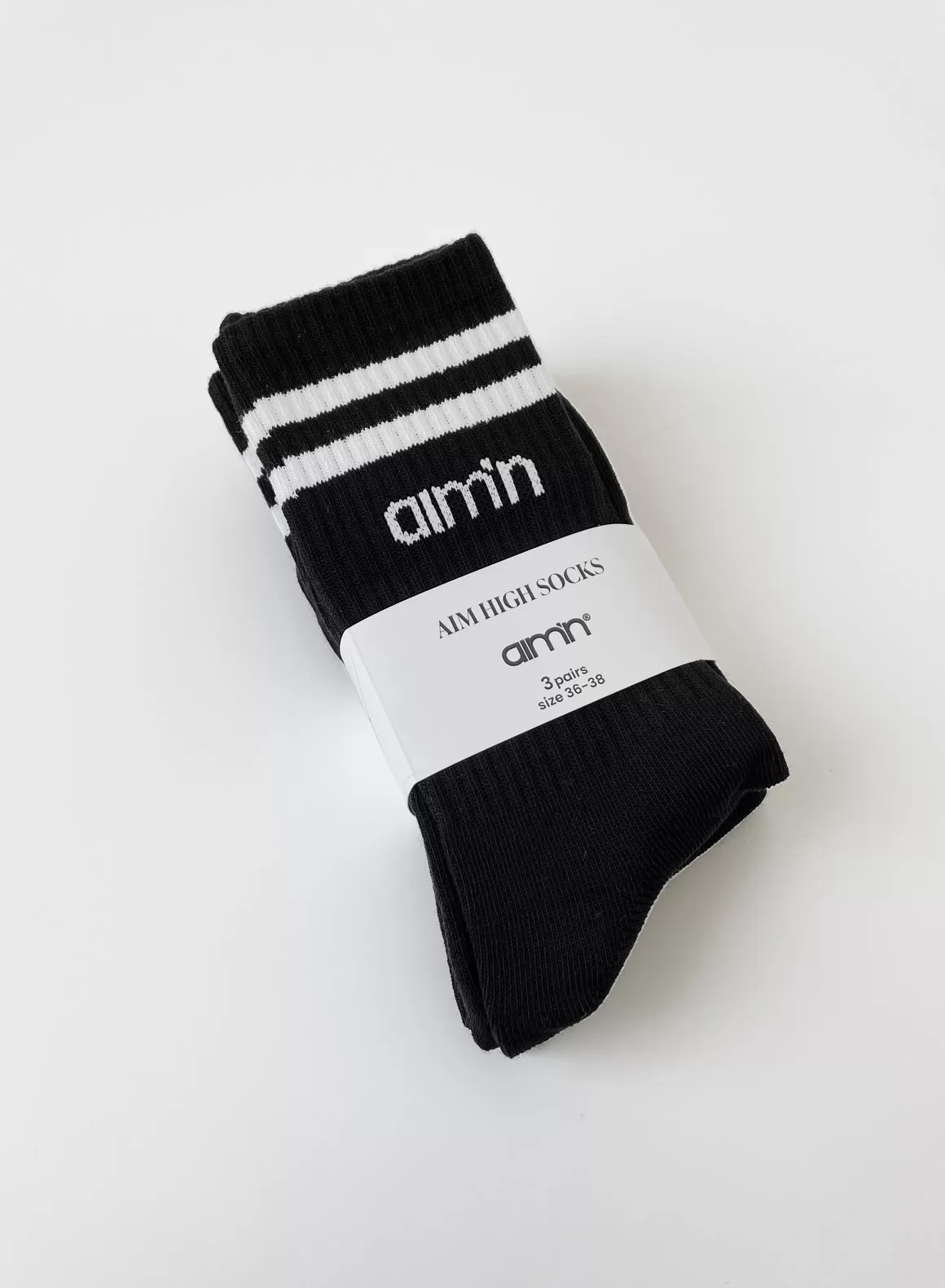 Black Aim High Socks 3-pack