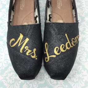 Black Bridal TOMS