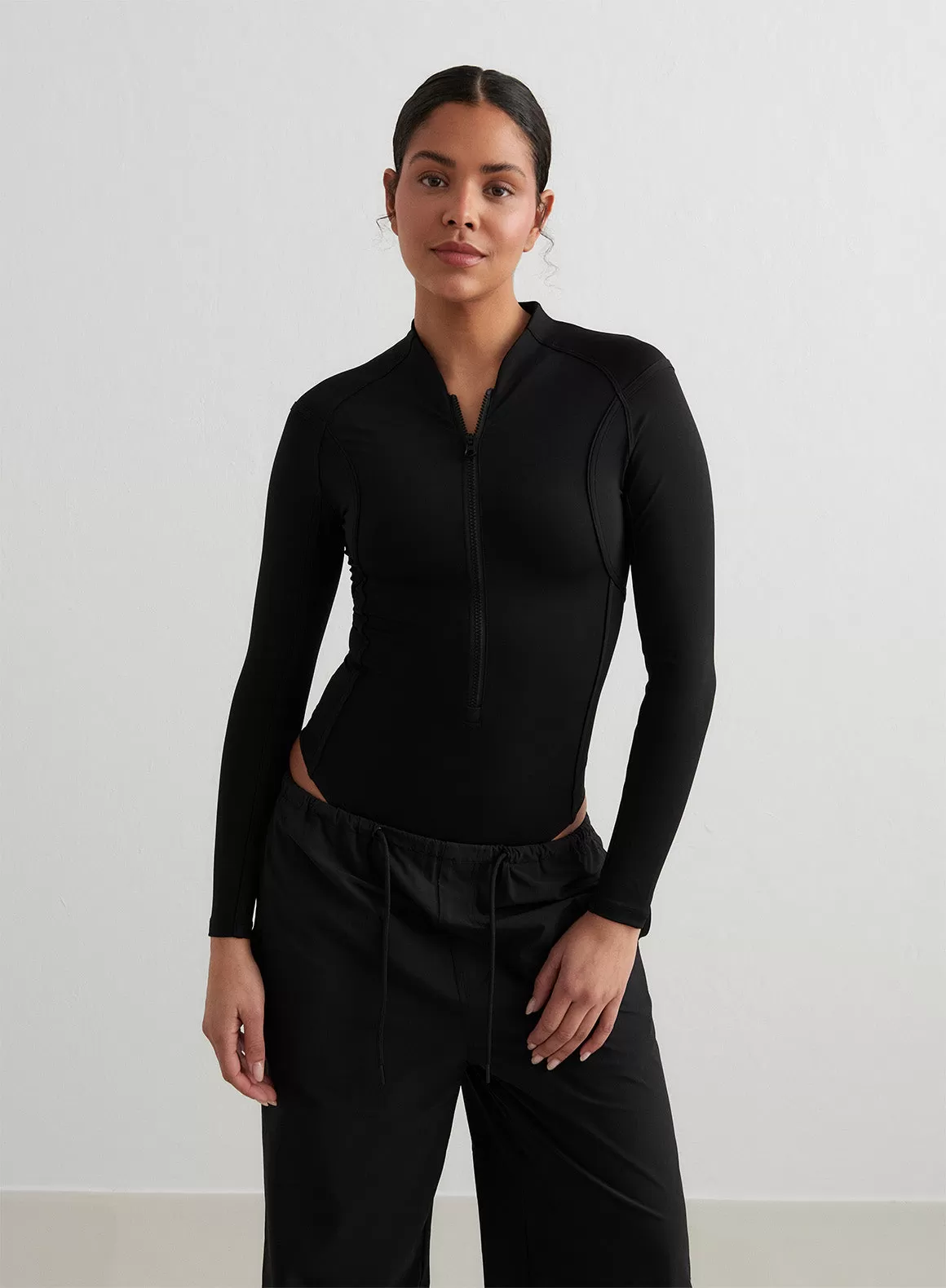 Black Sculpting Hero Long Sleeve Body