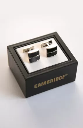 Black Silver Cufflinks