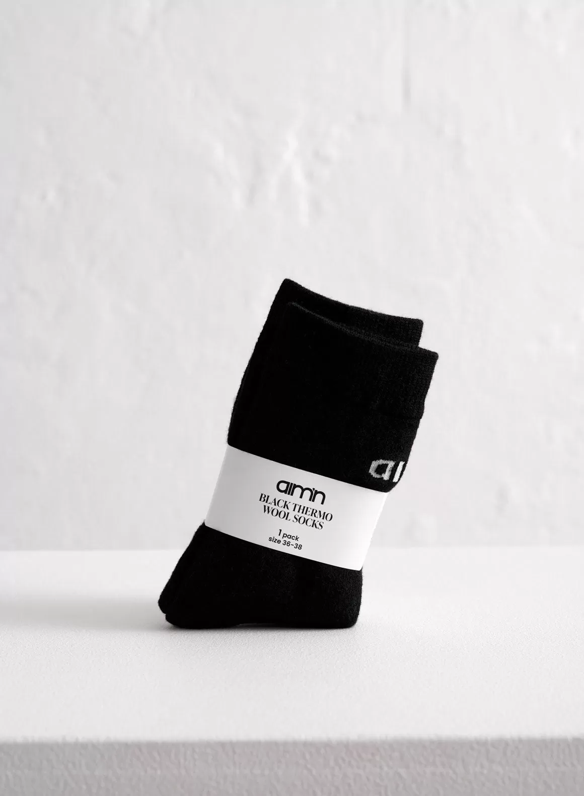 Black Thermo Wool Socks