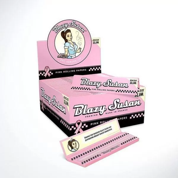 Blazy Susan King Size Pink Rolling Papers