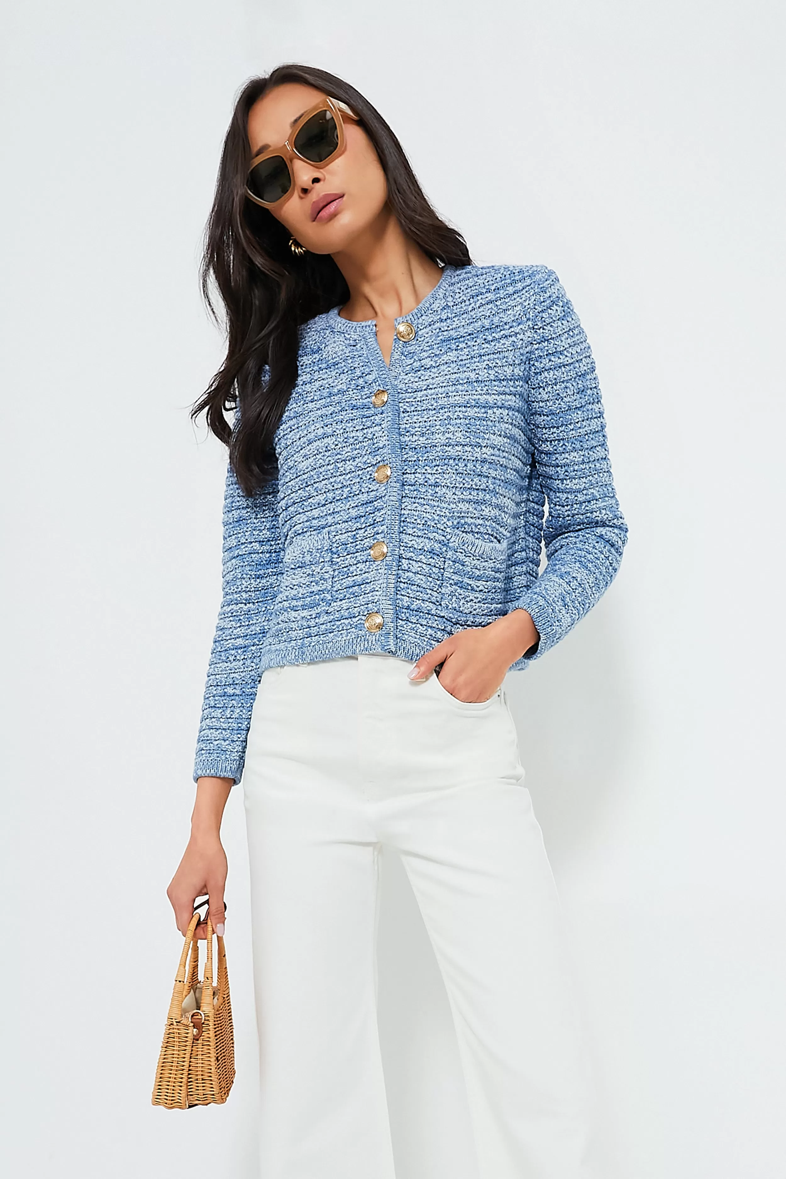 Bleu Guspa Cardigan