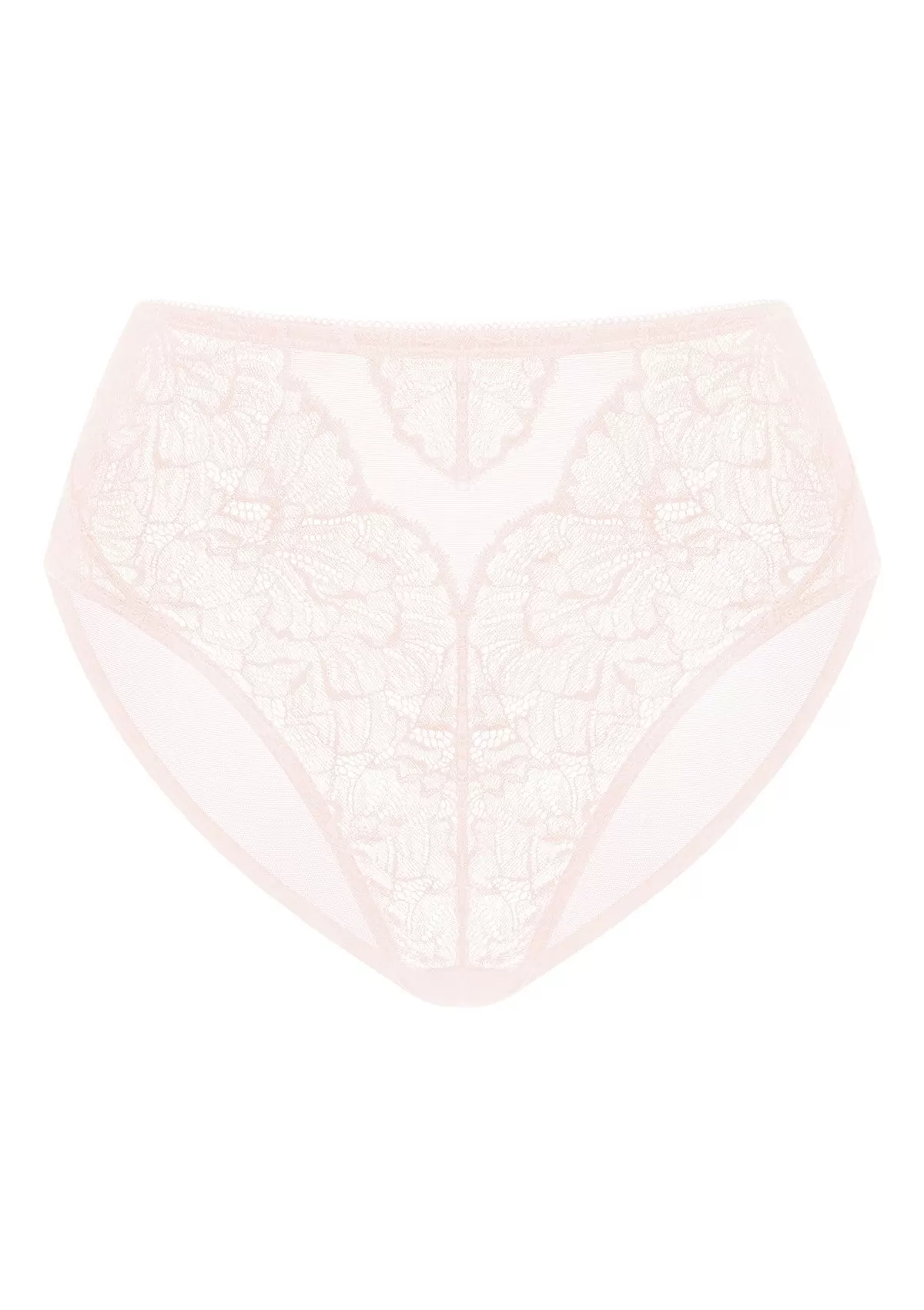 Blossom High-Rise Dusty Peach Lace Brief Underwear