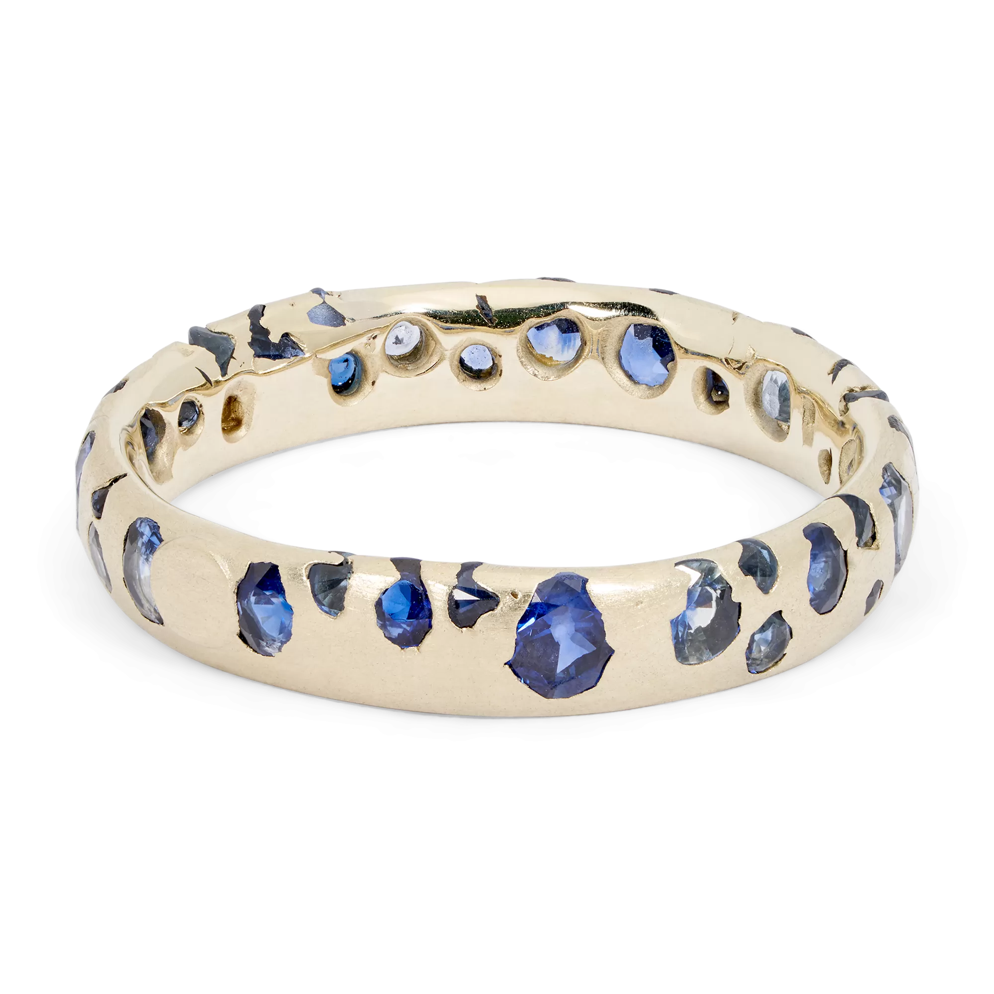 Blue Confetti Ring in White - Size 7 - 11195