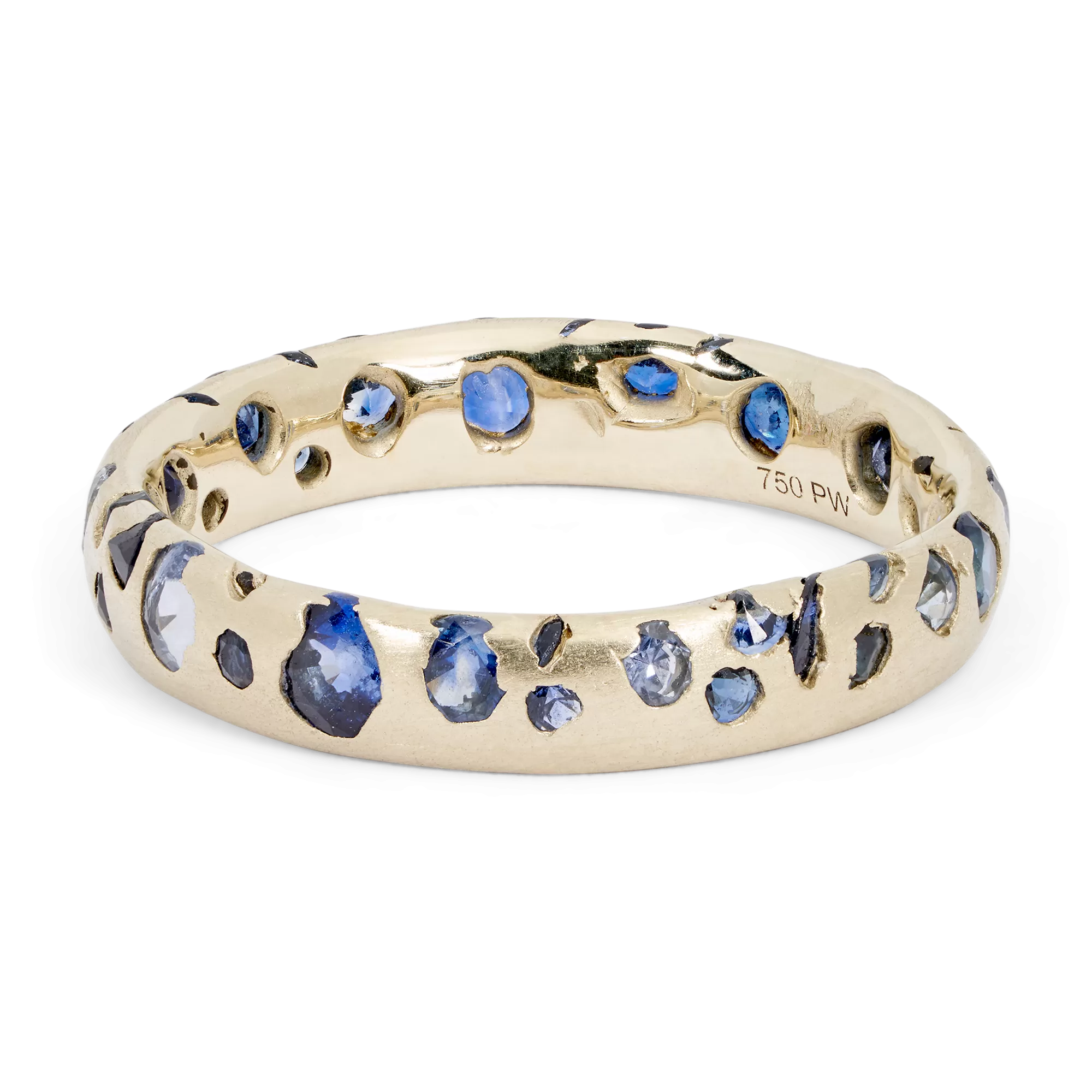 Blue Confetti Ring in White - Size 7 - 11195