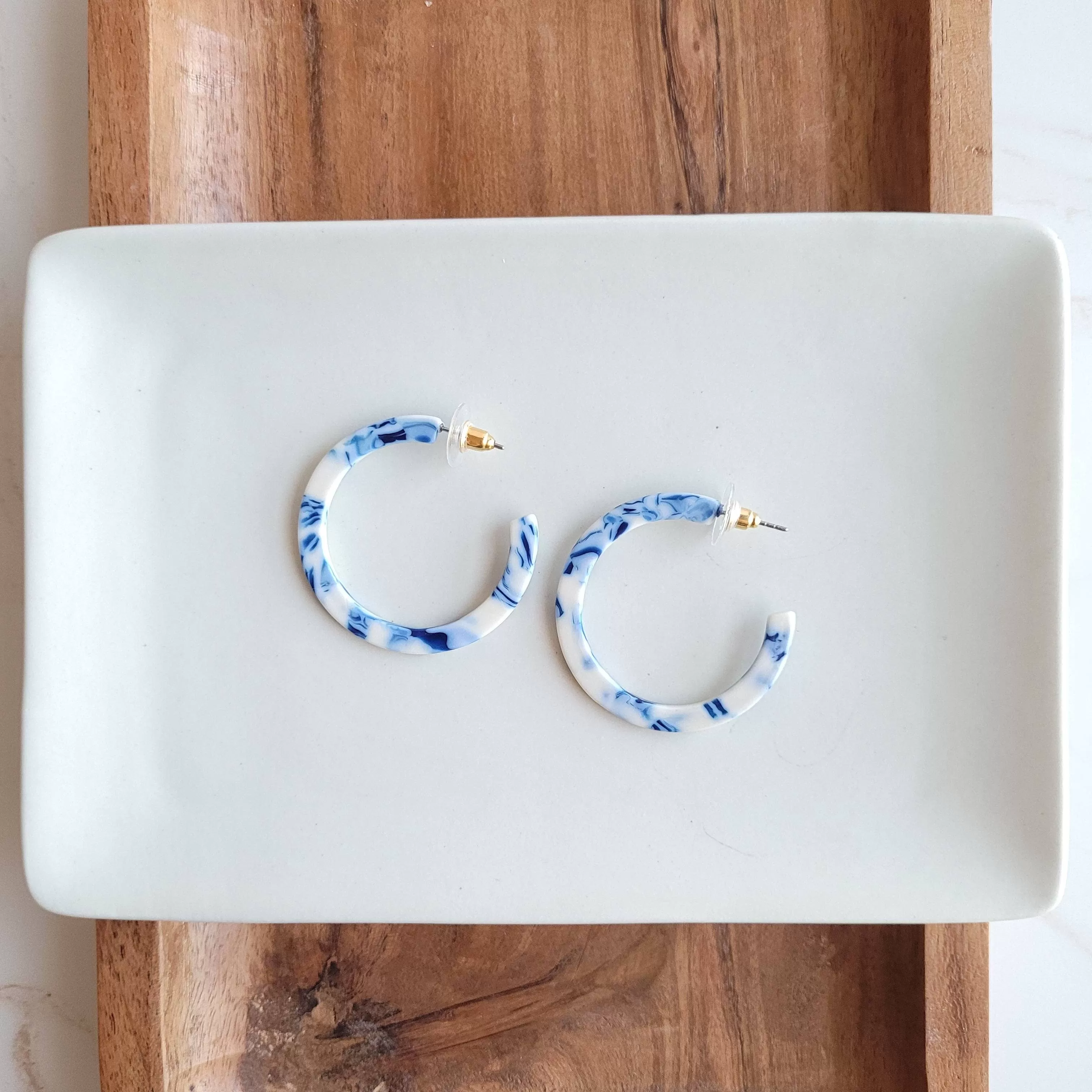 Blue Goddess Camy Hoops