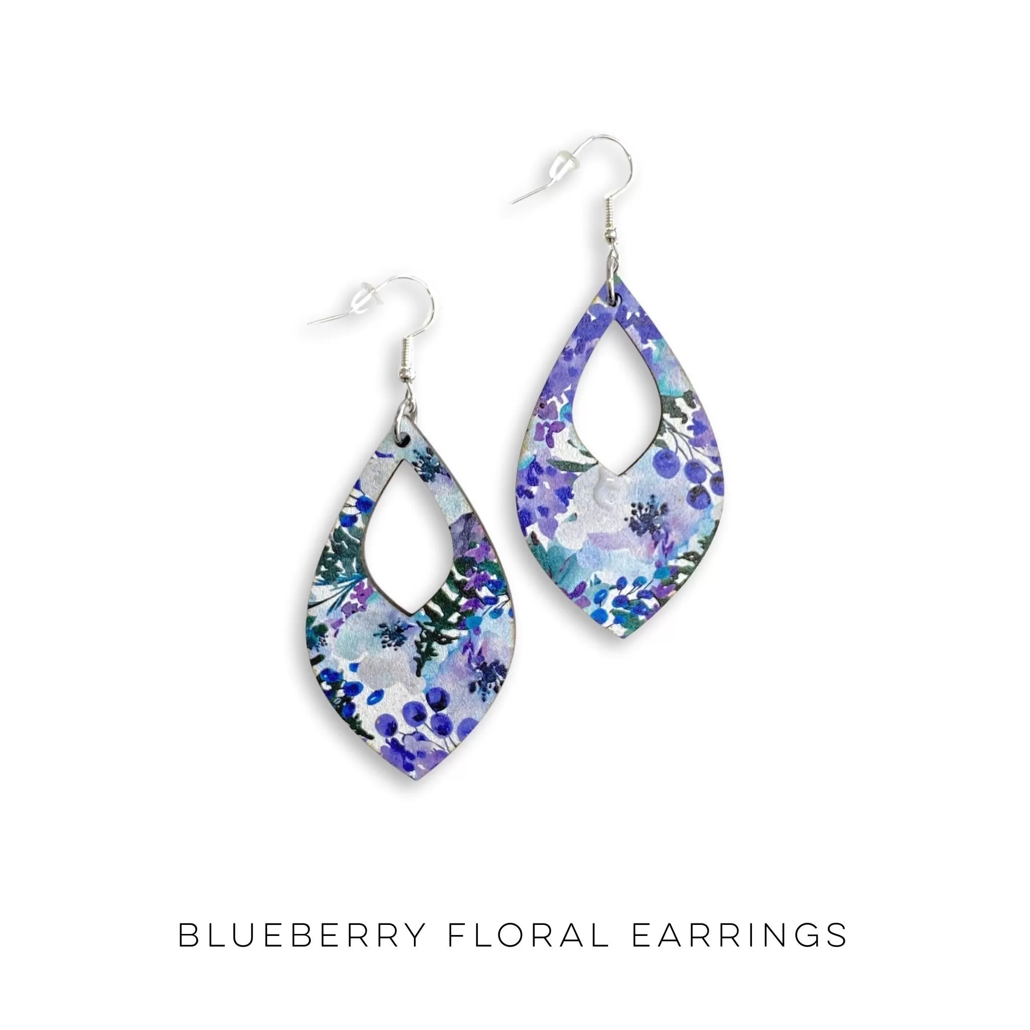 Blueberry Floral Earrings