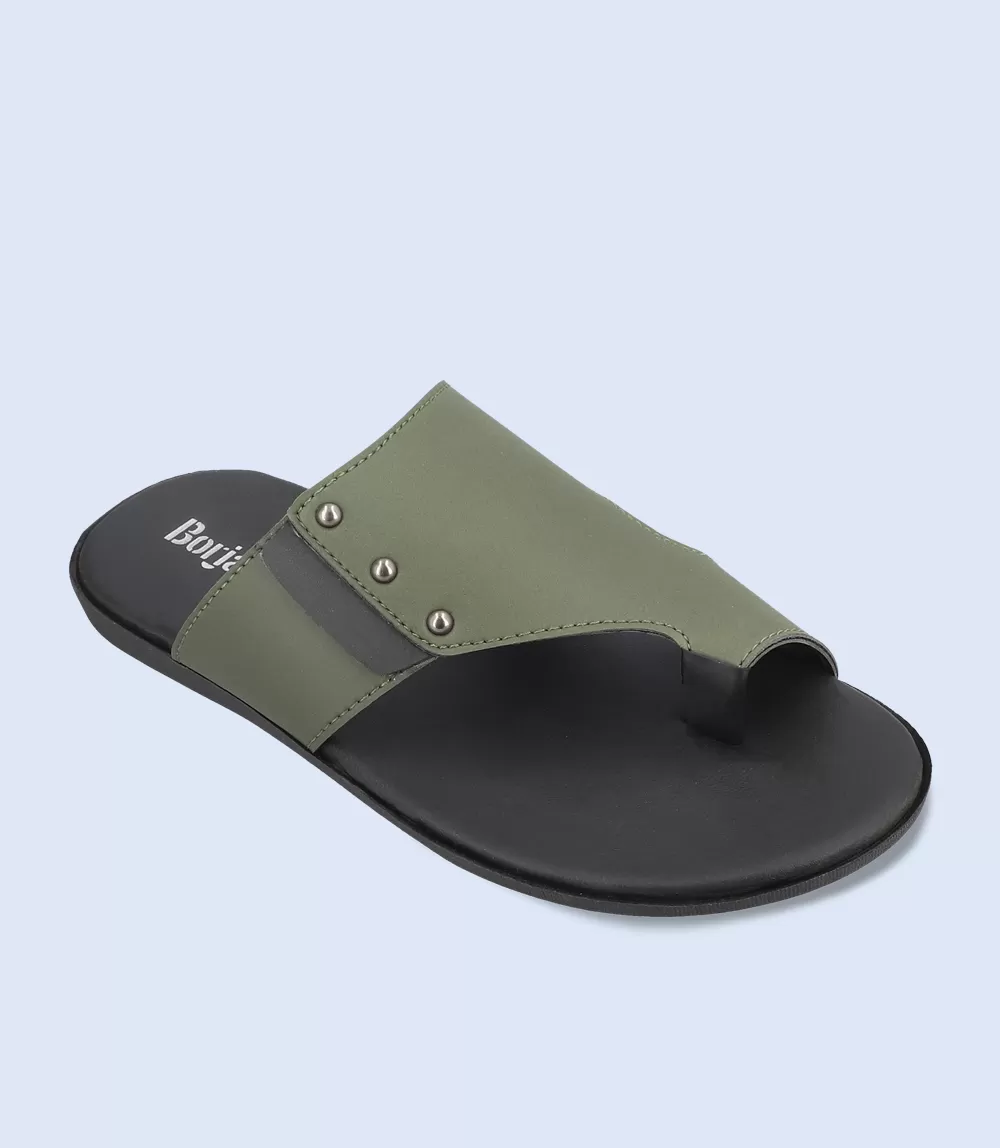 BM4515-OLIVE-Men Chappal