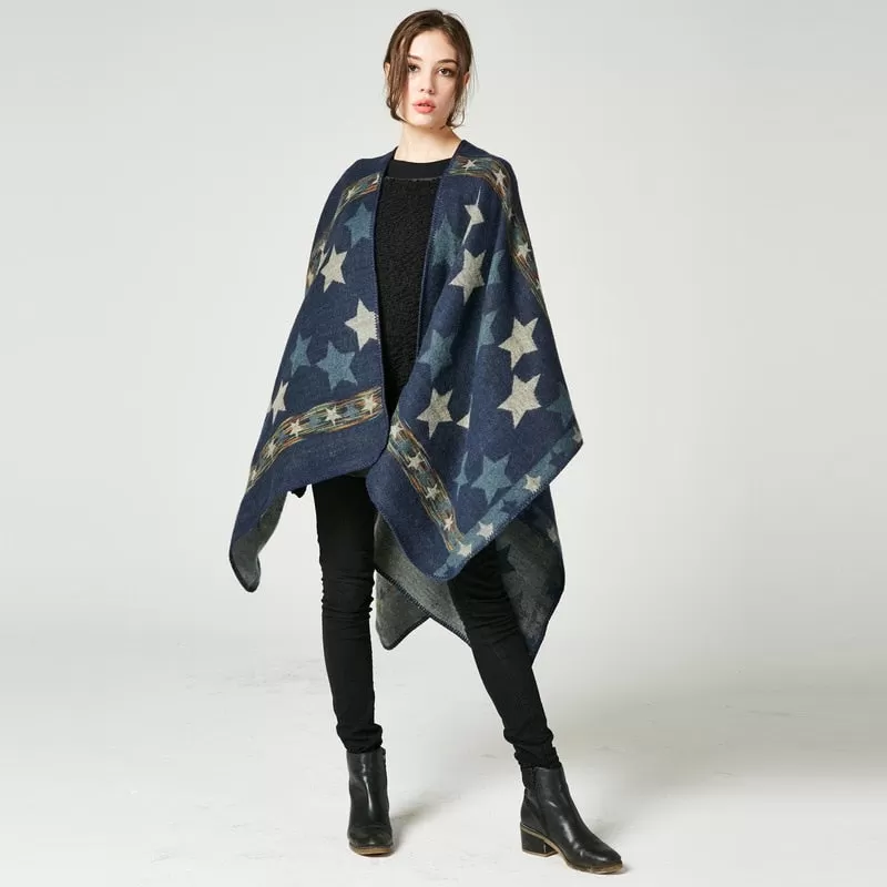 Boho Goth Poncho Wrap