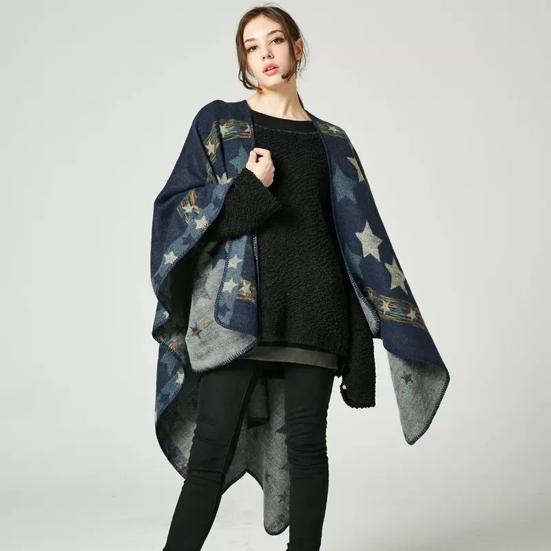 Boho Goth Poncho Wrap