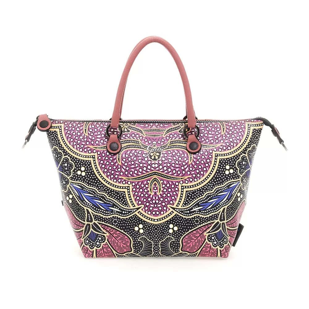 Borsa Donna a Mano con Tracolla GABS G3 PLUS Holiday in Pelle stampa Africa Medium