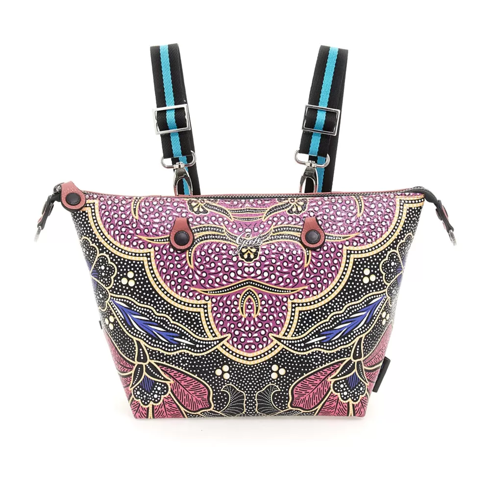 Borsa Donna a Mano con Tracolla GABS G3 PLUS Holiday in Pelle stampa Africa Medium