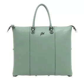 Borsa Donna a Mano con Tracolla GABS G3 PLUS in Pelle Martellata Tea Verde Large