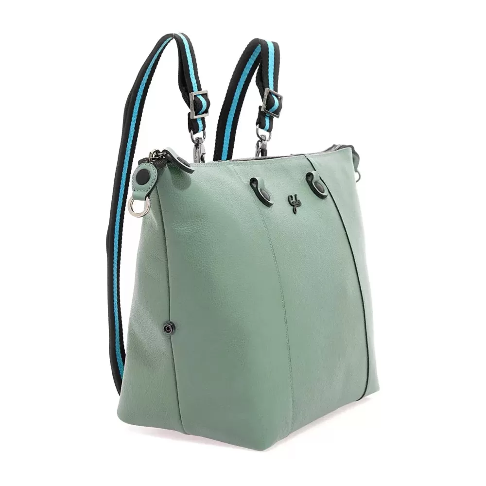 Borsa Donna a Mano con Tracolla GABS G3 PLUS in Pelle Martellata Tea Verde Large